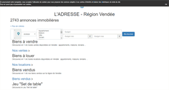 Desktop Screenshot of ladresse-vendee.com